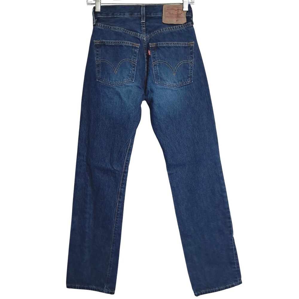 Vtg Levi's 501 Original Fit Jeans Men 26 x 34 (23x31) Unisex Button Fly Denim 03